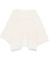 Maurizio Mykonos Corded Lace-appliqué Sweater In Neutrals