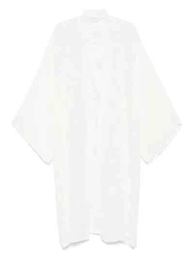 Maurizio Mykonos Corded-lace Coat In White