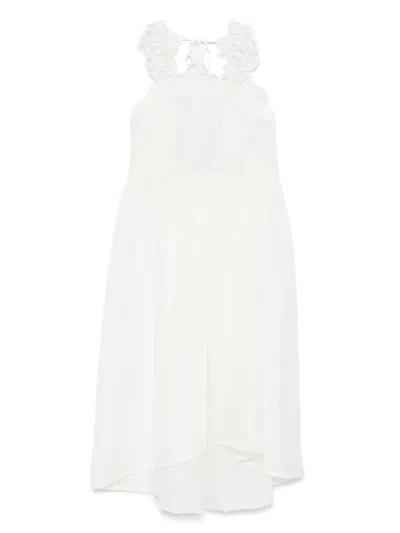 Maurizio Mykonos Corded-lace Maxi Dress In White