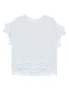 Maurizio Mykonos Corded Lace-trim Blouse In Blue
