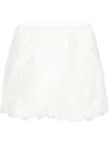 Maurizio Mykonos Corded Lace-trim Shorts In White