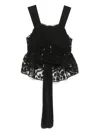 Maurizio Mykonos Floral-embroidery Top In Black
