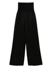 Maurizio Mykonos High-waisted Trousers In Black