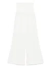 Maurizio Mykonos Lace.-detailed Trousers In Neutrals