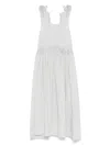 Maurizio Mykonos Lace-embellished Midi Dress In Grey