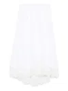 Maurizio Mykonos Lace-trim Maxi Skirt In White