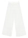Maurizio Mykonos Lace Trousers In White