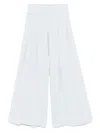 Maurizio Mykonos Lurex-detail Palazzo Pants In Blue