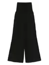 Maurizio Mykonos High-waisted Trousers In Black
