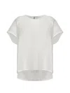Maurizio Open-back Raglan-sleeve T-shirt In White