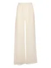 Maurizio Pecoraro Elasticcated-waist Wide-leg Trousers In Neutral