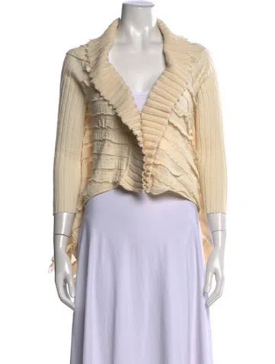Pre-owned Maurizio Pecoraro Open Front Sweater In Neutrals