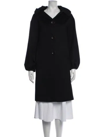 Pre-owned Maurizio Pecoraro Virgin Wool Coat In Black