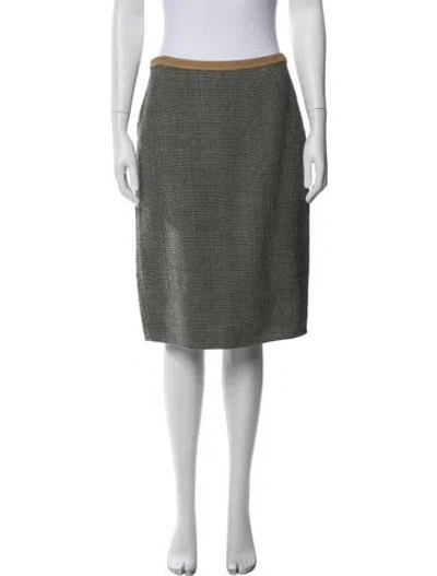 Pre-owned Maurizio Pecoraro Wool Knee-length Skirt In Gray
