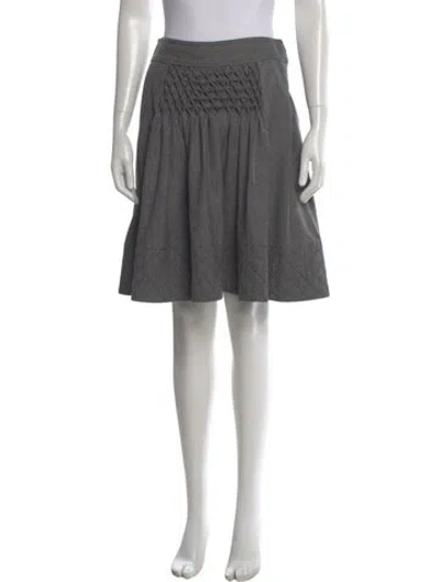Pre-owned Maurizio Pecoraro Wool Knee-length Skirt In Gray