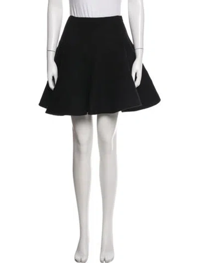Pre-owned Maurizio Pecoraro Wool Mini Skirt In Black