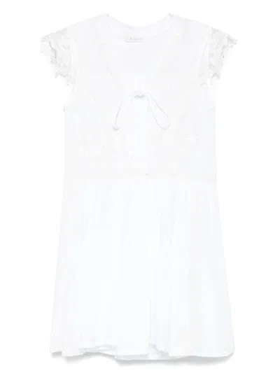 Maurizio Short Dress With Lace Details
