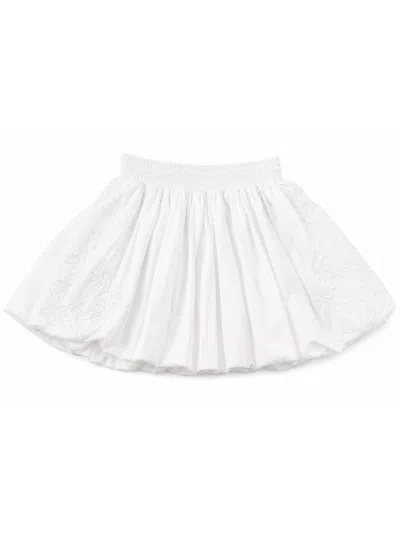 Maurizio Skirt With Embroidery In White