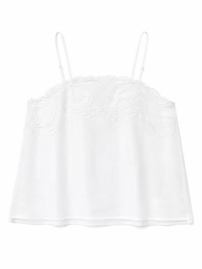 Maurizio Top With Lace In White