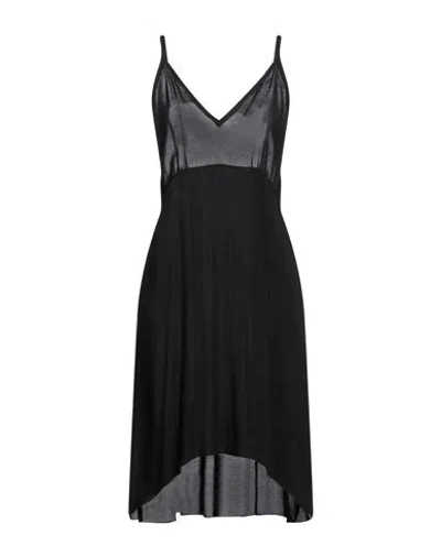 Maurizio Woman Midi Dress Black Size M Viscose