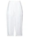 Maurizio Woman Pants White Size M Linen In White