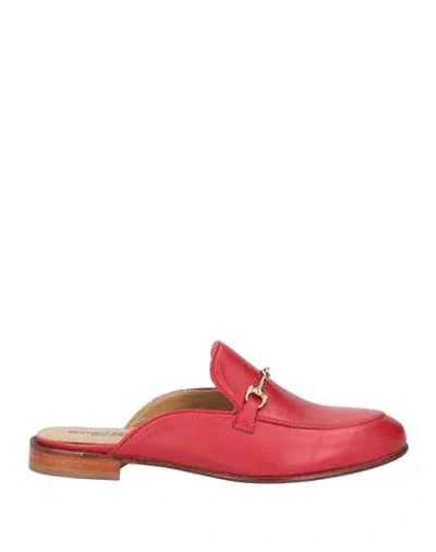 Mauro Ferrini Woman Mules & Clogs Red Size 7 Leather