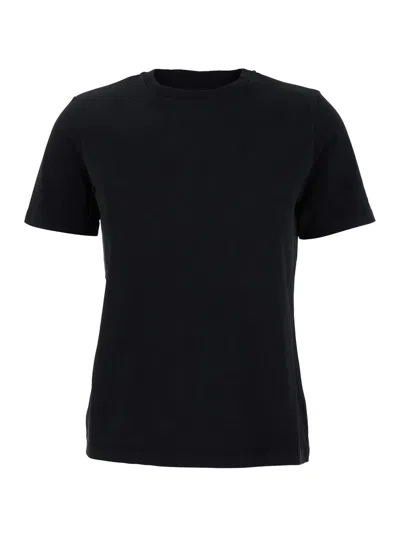 Mauro Grifoni Black Crewneck T-shirt In Cotton Woman