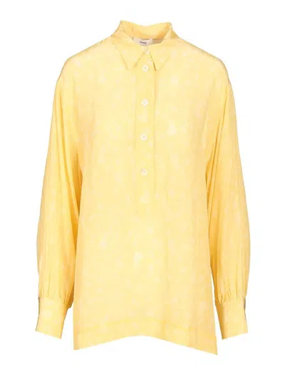 Mauro Grifoni Soft Floral-print Blouse In Yellow