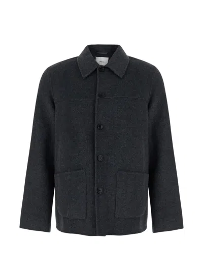Mauro Grifoni Button-up Patch-pocket Coat In Blue
