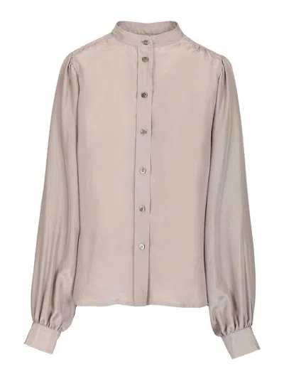 Mauro Grifoni Silk Shirt In Gray