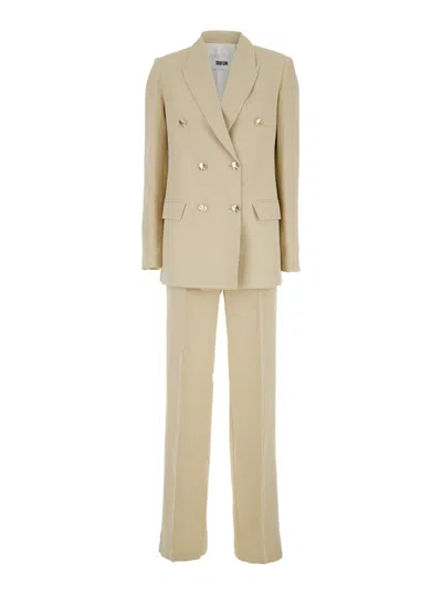 Mauro Grifoni Completo Doppio Petto In Beige