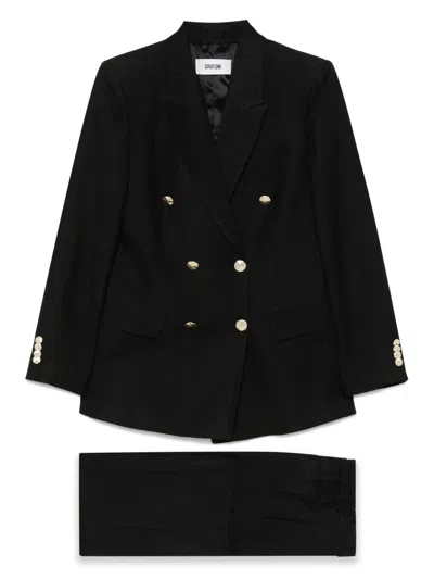 Mauro Grifoni Double-breasted Suit In ブラック