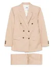 Mauro Grifoni Double-breasted Suit In Neutrals