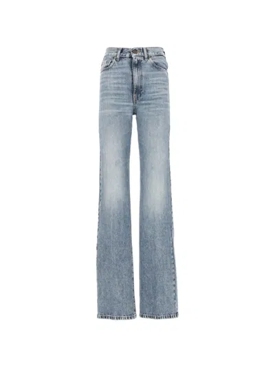 Mauro Grifoni Faded Straight-leg Jeans In Blue