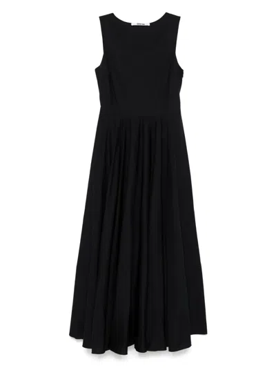 Mauro Grifoni Flared Maxi Dress In Black