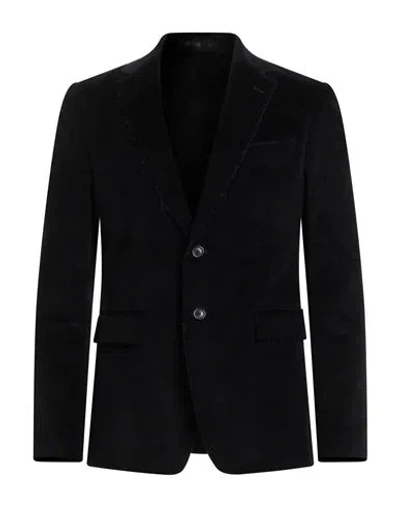 Mauro Grifoni Grifoni Man Blazer Charcoal Size 38 Cotton, Elastane In Grey
