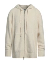 Mauro Grifoni Grifoni Man Cardigan Ivory Size 44 Cotton, Polyamide, Elastane In White