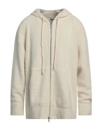 Mauro Grifoni Grifoni Man Cardigan Ivory Size 44 Cotton, Polyamide, Elastane In White