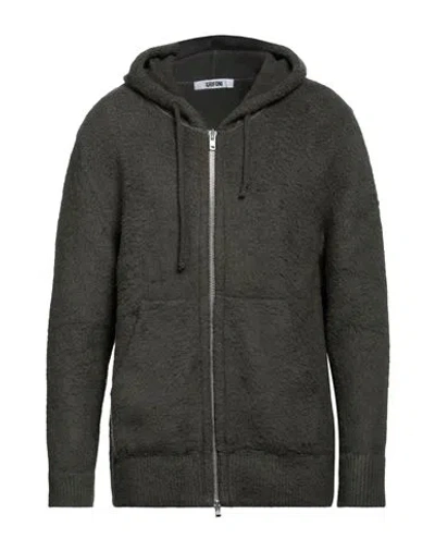Mauro Grifoni Grifoni Man Cardigan Military Green Size 44 Cotton, Polyamide, Elastane