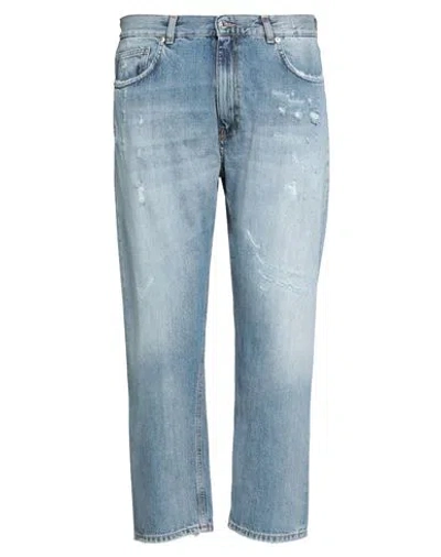 Mauro Grifoni Man Denim Pants Blue Size 35 Cotton