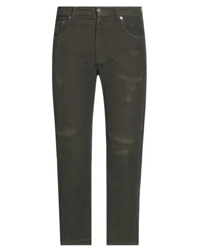 Mauro Grifoni Grifoni Man Pants Dark Green Size 35 Cotton, Elastane