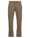 Mauro Grifoni Grifoni Man Pants Military Green Size 35 Cotton, Organic Cotton In Green