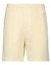 Mauro Grifoni Grifoni Man Shorts & Bermuda Shorts Pastel Yellow Size 34 Cotton, Elastane In Yellow
