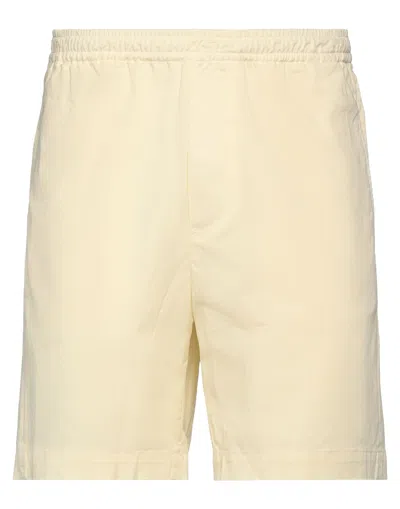 Mauro Grifoni Grifoni Man Shorts & Bermuda Shorts Pastel Yellow Size 34 Cotton, Elastane