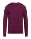 Mauro Grifoni Man Sweater Mauve Size 38 Virgin Wool In Purple