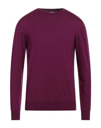 Mauro Grifoni Man Sweater Mauve Size 38 Virgin Wool In Purple
