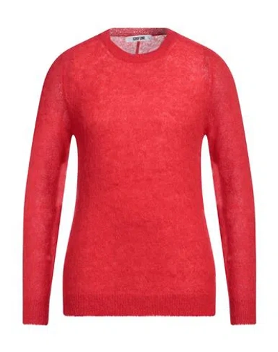 Mauro Grifoni Grifoni Man Sweater Red Size 42 Polyamide, Alpaca Wool, Mohair Wool