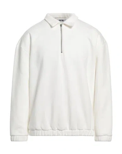 Mauro Grifoni Grifoni Man Sweatshirt White Size M Cotton, Polyester