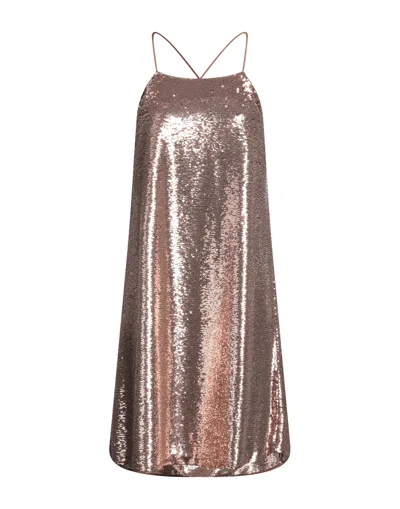 Mauro Grifoni Midi Dresses In Brown