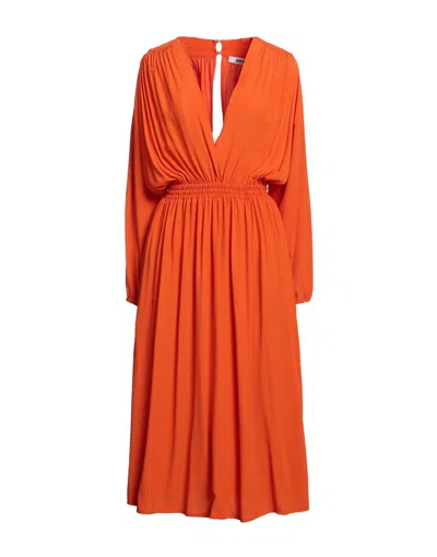 Mauro Grifoni Midi Dresses In Orange